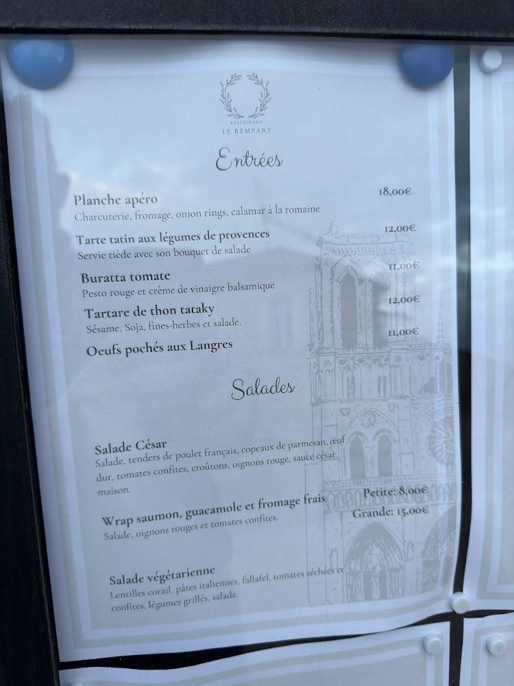 Le Rempart - Menu Image 2